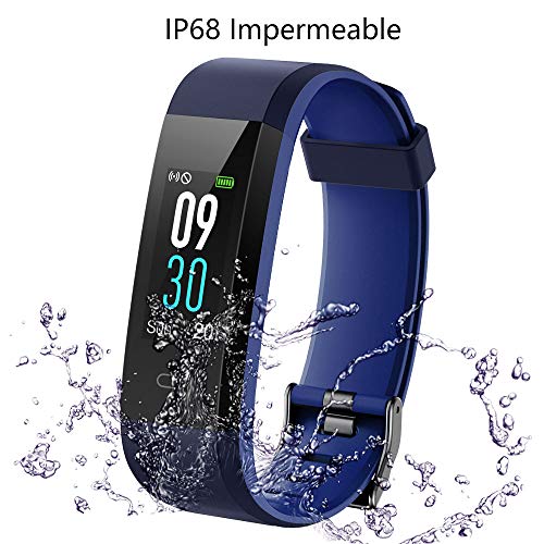 Willful Pulsera Actividad, Pulsera Actividad Inteligente Pantalla Color Reloj con Pulsómetro Impermeable IP68 Podómetro Pulsera Deportiva Reloj para Xiaomi Samsung Huawei Android iPhone iOS Teléfono