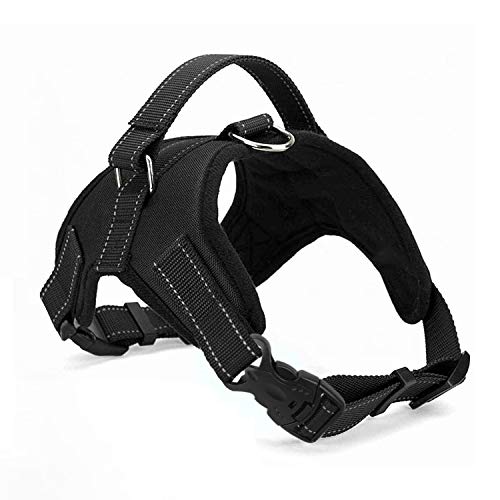 Wodondog Arnés para Perros Chaleco Ajustable Suavemente Acolchado Transpirable Silla de Montar Tipo Cofre Arnés para Collar de Seguridad (M)