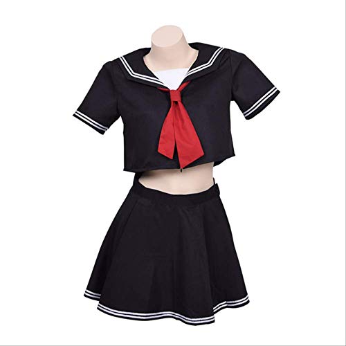 WSJDE anime nuevo destino Joan of Arc marinero traje Jeanne d'Arc kimono rendimiento ropa de las mujeres uniforme anime ropa unisex S negro