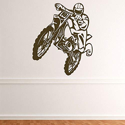 wZUN Calcomanía de Pared para Motocicleta, Pegatina de Vinilo para Motocicleta, Motocicleta, Dormitorio, decoración del hogar, 63X75 cm