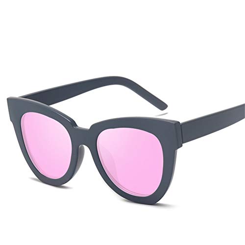 WZYMNTYJ Ojo De Gato Gafas De Sol Mujeres Hombres Diseñador Leopardo Gafas De Sol Espejo De Moda Uv400 Pink Sunglass Cateye Eyewear