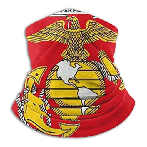 XCVD Confort Calentador de cuello de microfibra multifuncional del Cuerpo de Marines de los Estados Unidos, protectores faciales deportivos, mascarilla a prueba de viento a prueba de polvo en la