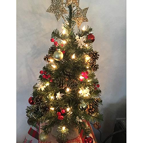 Xiangmall Bayas Artificiales de Navidad Acebo Artificial para Decoraciones de Árbol de Navidad DIY de Corona de Flores Manualidades (15 PCS)