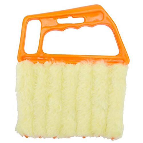 Xinlie Venecianas Cepillo de Limpieza Persianas Plumero Cepillo Limpiador Microfibra Persianas Clean Brush Slat Dust Cleaner Ventana Aire Acondicionado Duster Dirt Clean Tool para Ventanas Persianas