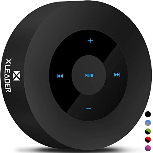 XLEADER SoundAngel (2 Gen) Altavoz Bluetooth Bajo de 5W con Estuche Impermeable IPX7, 15h Música, Diseño Smart Touch, Altavoces Portátil Inalámbrico para Teléfono Tableta Viajar cámping Negro