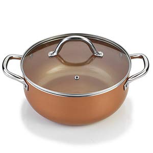 XSQUO Useful Tech Anticipate a Las Rebajas !! Oferta Navidad !! Batería de Cocina Profesional de Cobre con 6 Elementos. Vital Copper