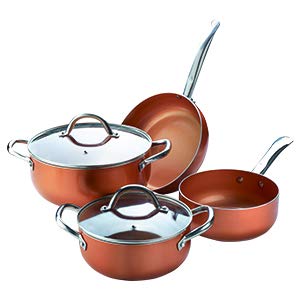 XSQUO Useful Tech Anticipate a Las Rebajas !! Oferta Navidad !! Batería de Cocina Profesional de Cobre con 6 Elementos. Vital Copper