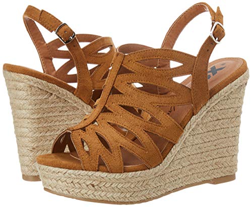 XTI 44039.0, Sandalias con Plataforma para Mujer, Marrón (Camel Camel), 41 EU