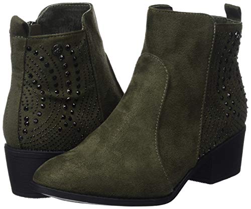 XTI 48606, Botines para Mujer, Verde (Kaki Kaki), 39 EU