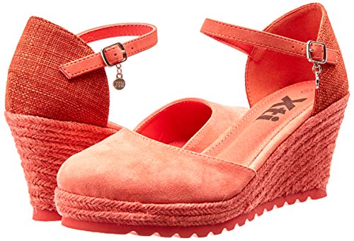 XTI 48941, Sandalias con Plataforma para Mujer, Azul (Coral Coral), 38 EU