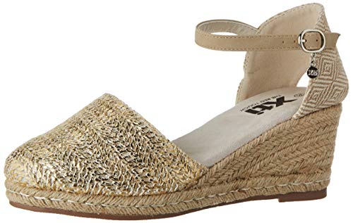 XTI 49704.0, Sandalias con Plataforma para Mujer, Dorado (Oro Oro), 39 EU