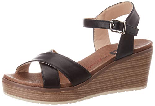 XTI 49865.0, Sandalias con Plataforma para Mujer, Negro (Negro Negro), 37 EU