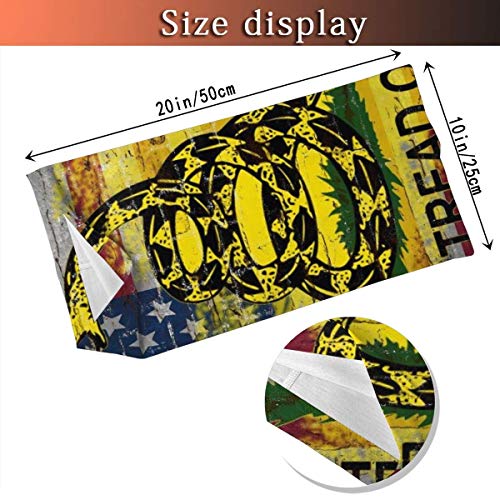 XXUU Do Not Tread On Me Bandera Estadounidense Mascarilla Bandanas Bufanda Calentador de Cuello Diadema para Polvo Aire Libre Deportes Polvo Sol, Protección contra el frío