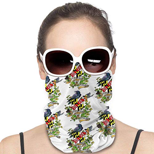 XXUU My Maryland Baltimore Oriole Mascarilla Facial Bandanas Bufanda Calentador de Cuello Diadema para Polvo Aire Libre Deportes Polvo Sol, Protección contra el frío