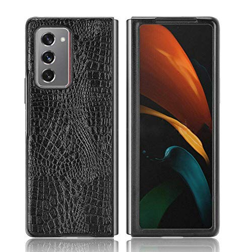 yan's para Samsung Galaxy Z Fold 2 5G, Funda Protectora de Piel con patrón de cocodrilo (For Samsung Galaxy Z Fold 2 5G, D)