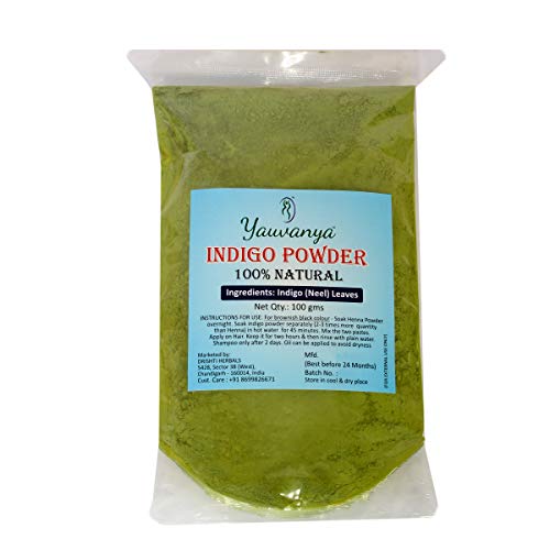 Yauvanya Indigo en polvo puro para pelo - 200 gms (2 x 100 G)