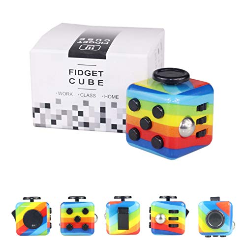 Yetech Rainbow Juguete Antiestrés Stress Cube，Cubo Anti-estrees para niños y Adultos