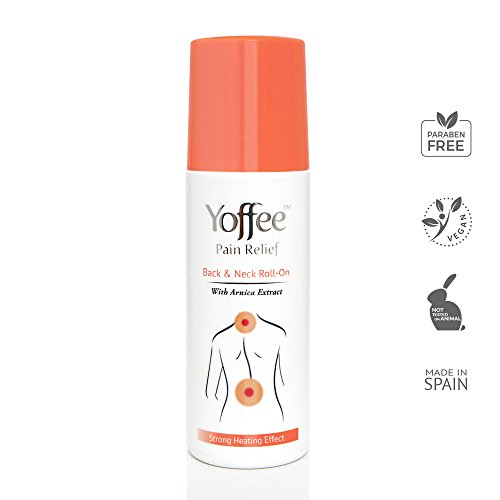 Yoffee - Roll On - Gel Relajante y Rodillo de Masaje para el Dolor de Espalda y Cuello, 90ML