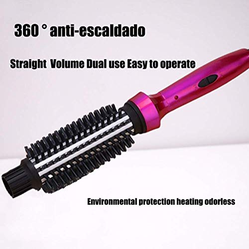 YOSAN 2 en 1 Rizador de Pelo rizador eléctrico Doble Voltaje Cerámica Turmalina Anti-Scald Instant Heat Pinza para rizar Pelo Corto y Largo con,for All Hair Types