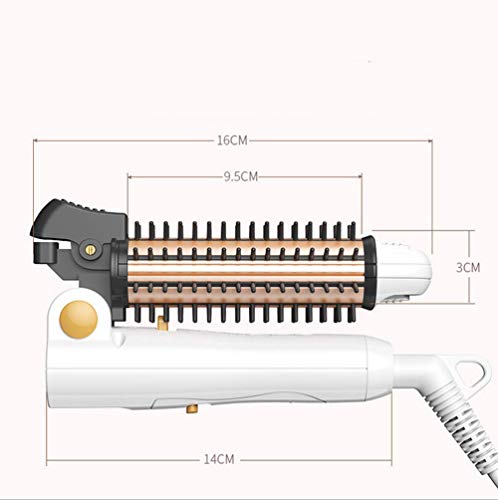 YOSAN Cabello Lacio Portátil 3 en 1 Rizador De Pelo para Maíz rizador eléctrico Doble Voltaje Cerámica Turmalina Anti-Scald Instant Heat Pinza para rizar Pelo Corto y Largo con,for All Hair Types