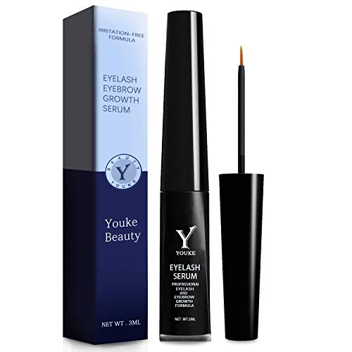 YOUKE wimpern Crecimiento Serum [3ml] – Pestañas Serum Mejora Crecimiento de Serum para Gruesos y vollere Ojos wimpern Todos los Naturales pestañas Tratamiento para Plomo de Pesca y Infusión