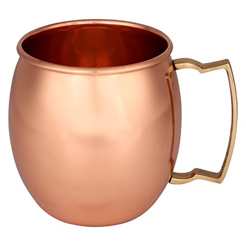 Zap Impex® Puro Cobre Moscow Mule Cup, sin revestimiento, cobre puro, ideal para mantener frías todas las bebidas o Bar o en casa, grandes Bar regalo – Juego de 2