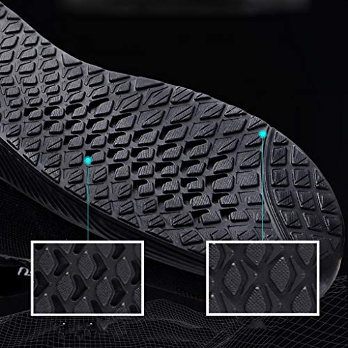 Zapatos de Seguridad para Hombre Trabajo con Punta de Acero, Zapatillas Deportivas al Aire Libre Moda Resistentes Deslizamiento Ligeras y Transpirables Suela Blanda Negro Yvelands(40)