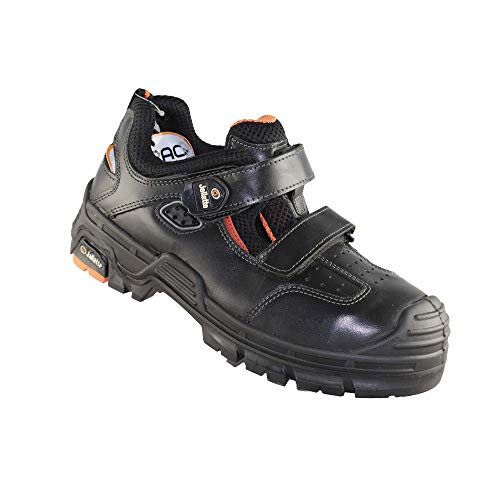 Zapatos de Trabajo Jallatte Jalkristall SAS S1P SRC Profesional de los Zapatos de la Sandalia Negro B-Stock, Tamaño:42 EU