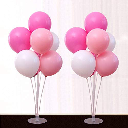 Zezeze Decoración del Hogar,Halloween Variedad De Globos De Látex Que Combinan con El Color Rosa 6 + Blanco 5 + Tierno 5: Enviar Cinta