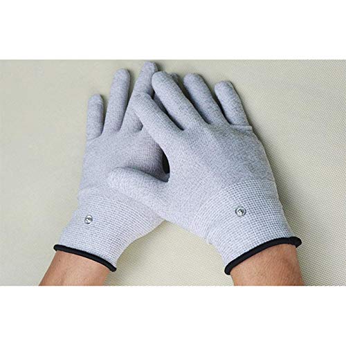 ZHANGY Guantes Protectores de radiación electromagnética de Fibra de Plata, Bloqueo de EMF, Guantes Conductores estériles, Cubierta de Mano,M