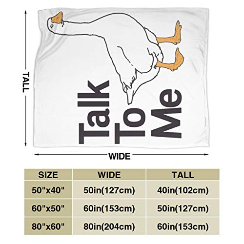 Zhangzx Talk To Me Micro Fleece Blanket Throw Throw Super Soft Hipoalergénico Cama de Felpa Sofá Sala de Estar Dormitorio Regalos