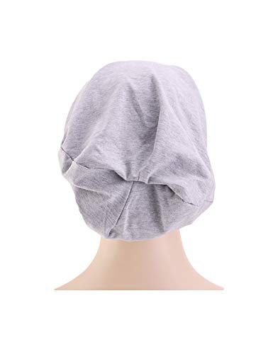 Zhhlaixing 2 Piezas de Gorro de Dormir Slouch Beanie Forro de Satén Sombrero para para Mujeres Hombre Adecuado para Gorras de Maquillaje Cáncer Quimioterapia Pérdida de Cabello