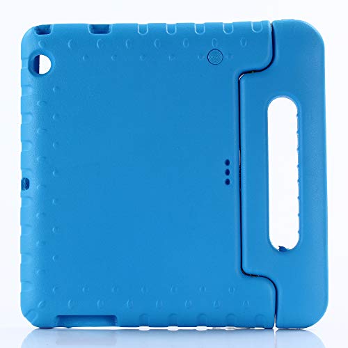 ZiHang Funda Infantil Huawei MediaPad T3 10, Carcasa Niño Antigolpes con Asa Convertible Tapa de Soporte, Funda Bebé Ligera para Huawei MediaPad T3 10 (Azul)