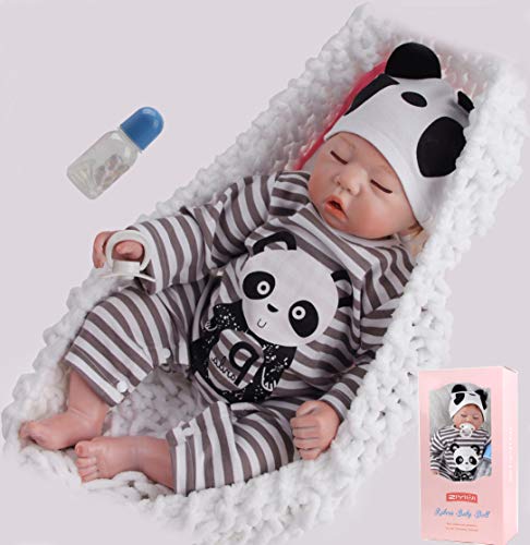 ZIYIUI Muñecas Reborn Bebé Niño 20 Pulgadas 50 cm Silicona Suave Vinilo Natural Hecho a Mano Juguetes Magnéticos Chicos Dormidos Mejores Regalos de Cumpleaños Reborn Doll