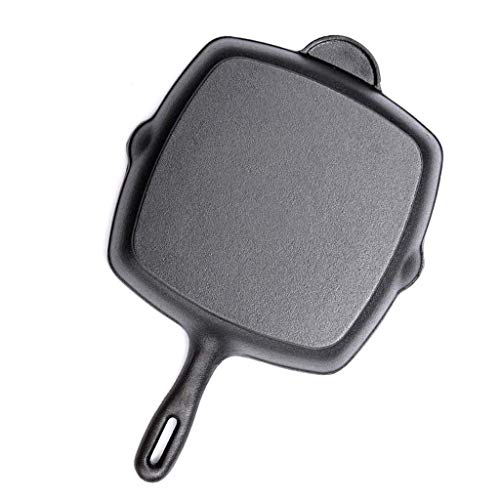 Zjcpow Sartenes Plancha Filete Pot Pan Pot Filete Grueso Especial de Rayas sartén sin Recubrimiento Antiadherente de la Crepe Pot Inicio Fogón Filete Pot (Color: Negro, tamaño: 28 * 28 * 5 cm) xuwuhz