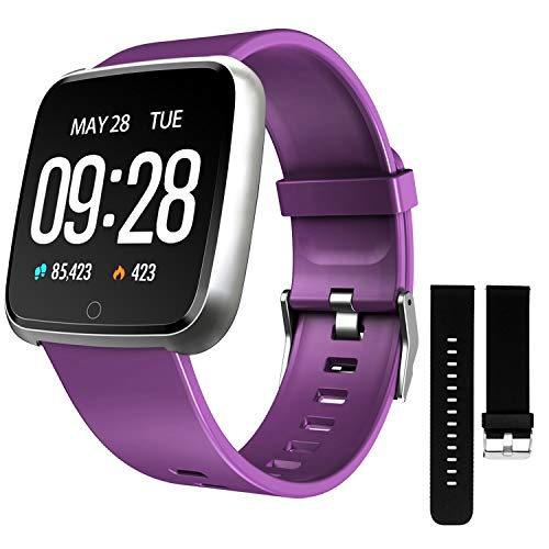 ZKCREATION Smartwatch,Reloj Inteligente Pulsera Actividad con Pulsómetro Podómetro Calorie Monitoreo del sueño Impermeable Relojes Inteligentes para Hombre Mujer para Android iOS