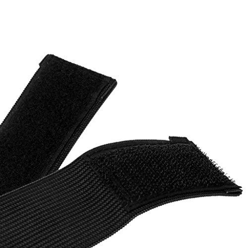 1 par de bandas de velcro para pantalones, autoadhesivas, para correr, ciclismo, jinete, Negro
