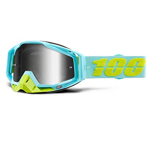 100% Prozent Racecraft Goggle Brille Verspiegelt DH MTB MX Downhill Mountain Bike Moto Cross, HU-GOG-0010, Modell Abyss black