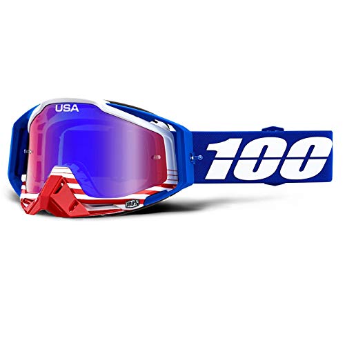 100% Prozent Racecraft Goggle Brille Verspiegelt DH MTB MX Downhill Mountain Bike Moto Cross, HU-GOG-0010, Modell Abyss black