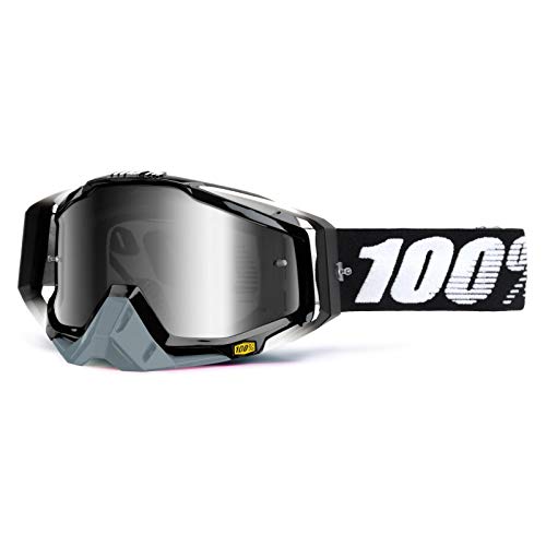 100% Prozent Racecraft Goggle Brille Verspiegelt DH MTB MX Downhill Mountain Bike Moto Cross, HU-GOG-0010, Modell Abyss black