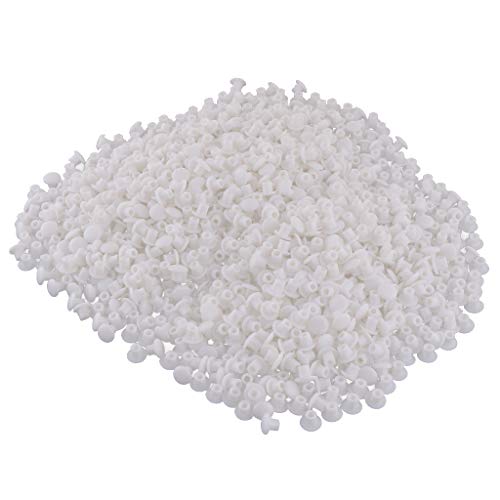 1000x Tapón De Agujero De Plástico Bisagra Tapa De Agujero Tapa De Obturación 5 Mm Para Puerta Cocina Armario Armario Armario - Blanco A