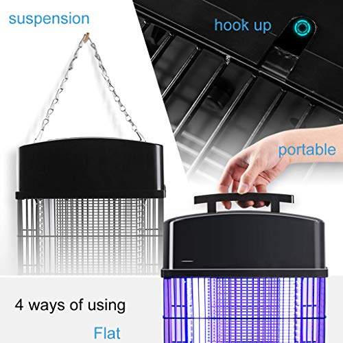 20W Lámpara eléctrica for Matar Mosquitos, Fly Insect Killer UV Light/Wasp Killer, Bug Zapper, Catch Trap Insectos voladores/for Uso en Exteriores de huertos comerciales