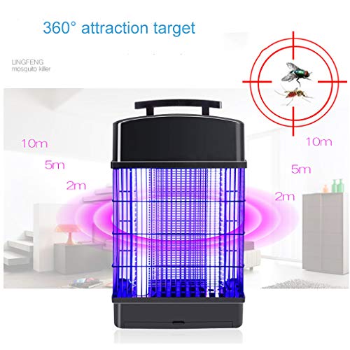 20W Lámpara eléctrica for Matar Mosquitos, Fly Insect Killer UV Light/Wasp Killer, Bug Zapper, Catch Trap Insectos voladores/for Uso en Exteriores de huertos comerciales