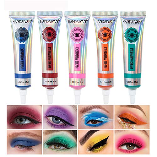 324/5000 GL-Turelifes Matte Eyeshadow Cream Sombra de ojos líquida Bueno para ojos ahumados Aplicar rápidamente Halloween y Cosplay Sombra de ojos de larga duración para todo el día (#09 azul cielo)