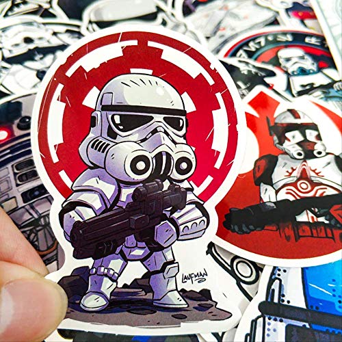 50 Piezas Planet Wars Stickers Baby Yoda Toy Star Styling Decal Stickers para Graffiti Car Covers Skateboard Motorcycle Stickers