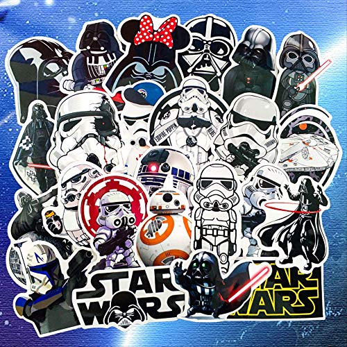 50 Piezas Planet Wars Stickers Baby Yoda Toy Star Styling Decal Stickers para Graffiti Car Covers Skateboard Motorcycle Stickers