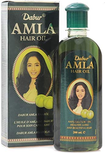 Aceite para el cabello Dabur Amla para el crecimiento natural del cabello y cabello sedoso 200ml