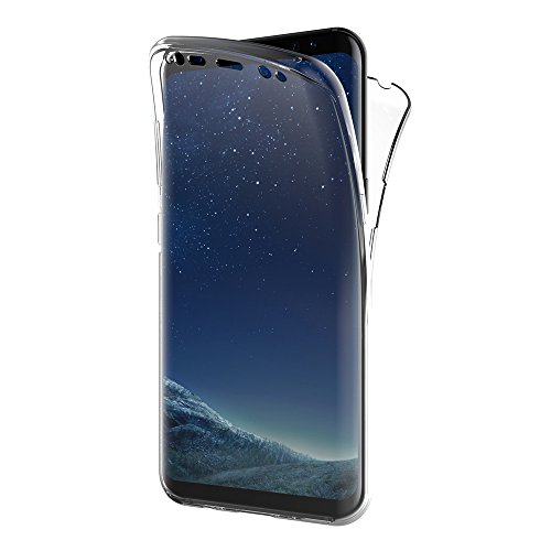 AICEK Funda Samsung Galaxy S8, Transparente Silicona 360°Full Body Fundas para Samsung S8 Carcasa Silicona Funda Case (5.8")