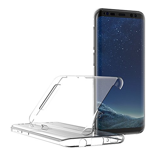 AICEK Funda Samsung Galaxy S8, Transparente Silicona 360°Full Body Fundas para Samsung S8 Carcasa Silicona Funda Case (5.8")