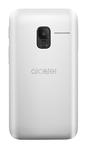 Alcatel 2008G - Teléfono Móvil (Fácil uso, Pantalla de 2.4” QVGA ,320x240, 2G, cámara trasera 2 Mpx, 8MB de RAM, 16MB de ROM, batería 1400mAh), Blanco/Negro